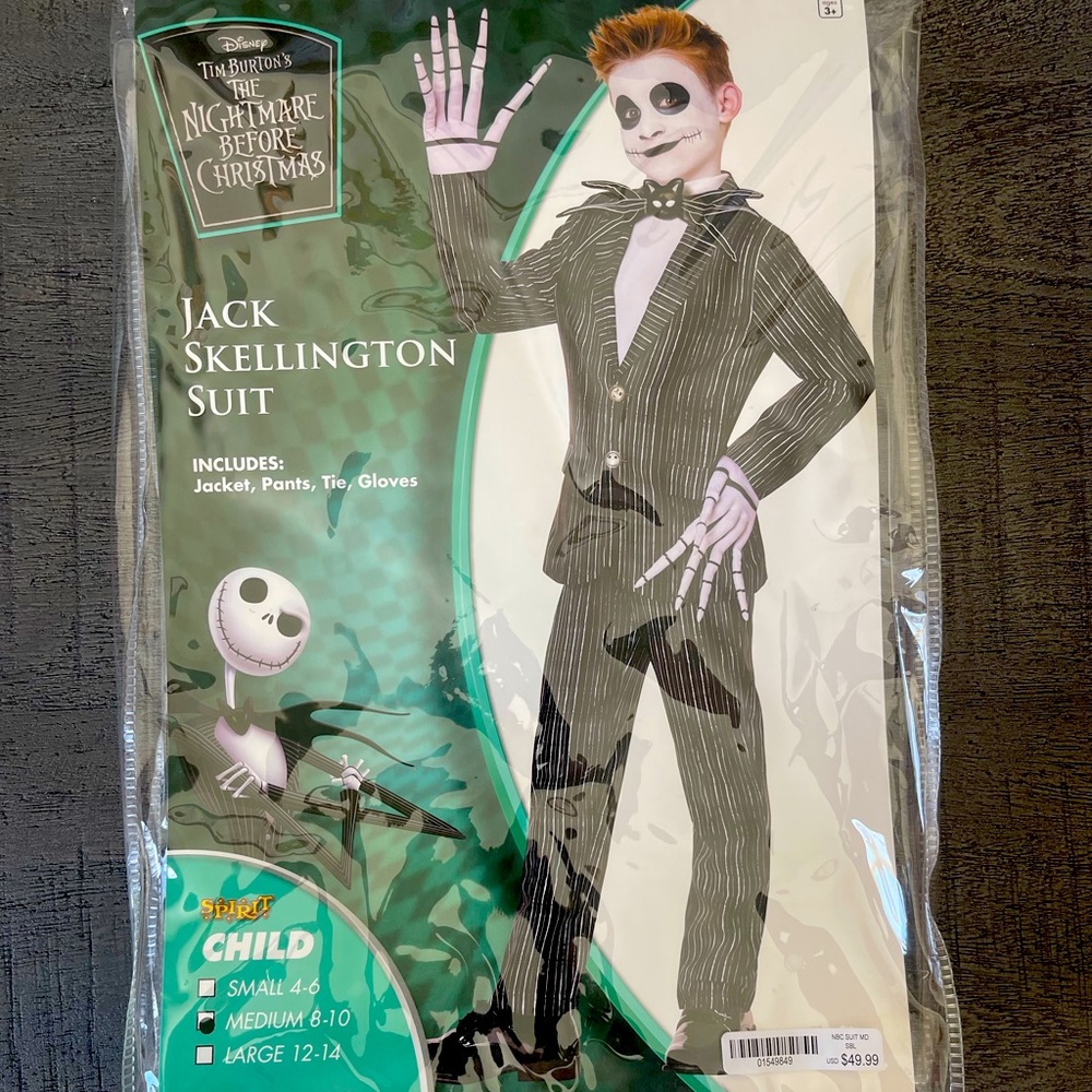 Kids Jack Skellington Suit Costume